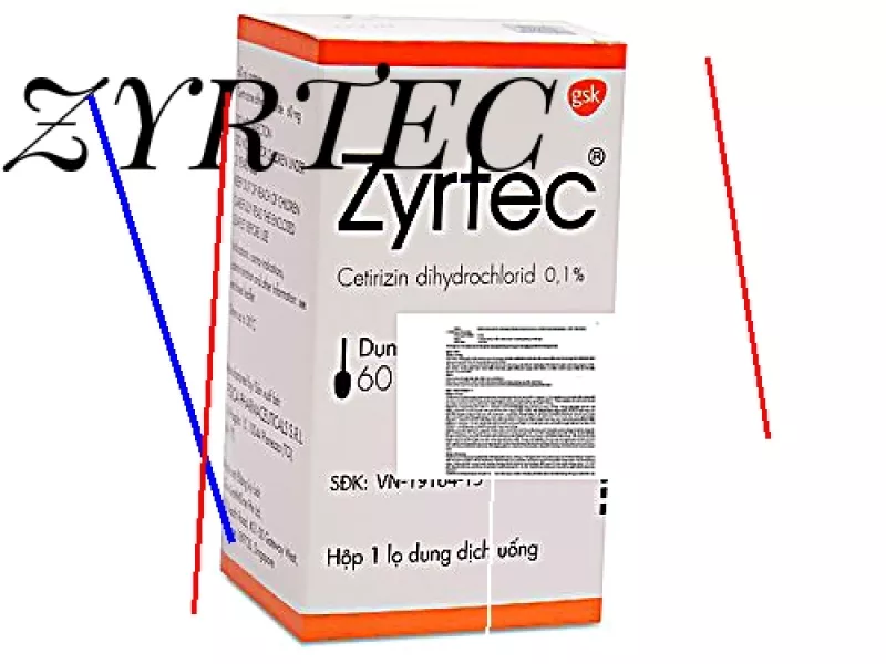 Prix d'une boite de zyrtec